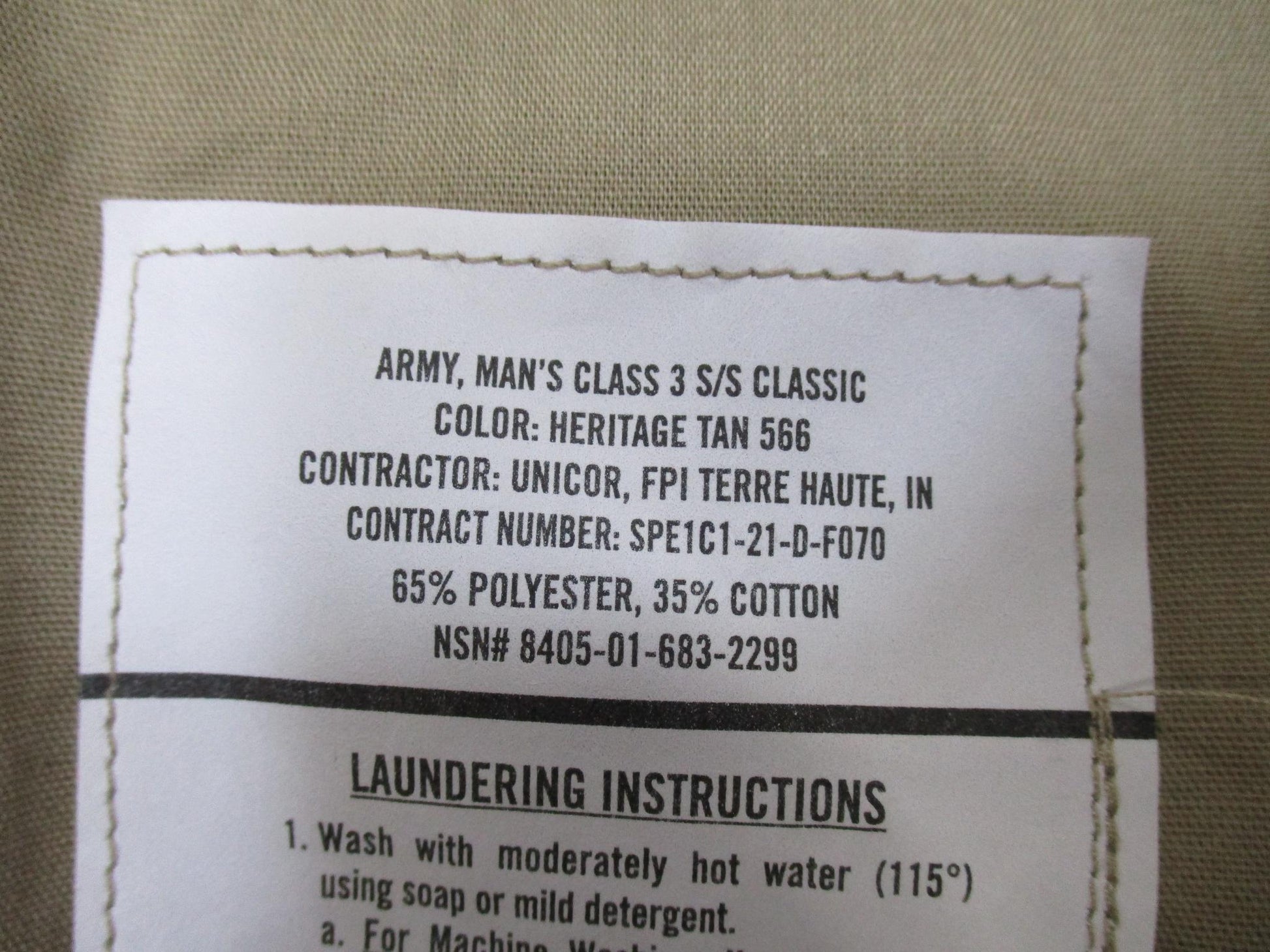 US Army Dress Uniform Short Sleeve Shirt AGSU Men's Heritage Tan 16 Regular - Centex Military Gear