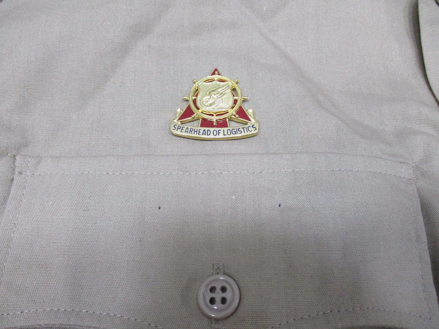 US Army Dress Uniform Short Sleeve Shirt AGSU Men's Heritage Tan 16 Regular - Centex Military Gear