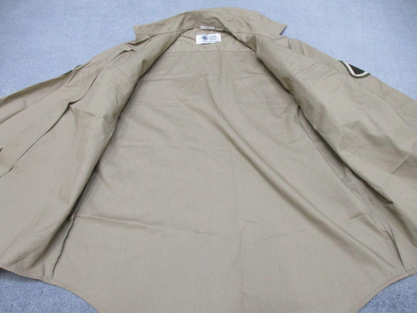 US Army AGSU Men's Dress Shirt Heritage Tan Long Sleeve Size 16-32/33 - Centex Military Gear