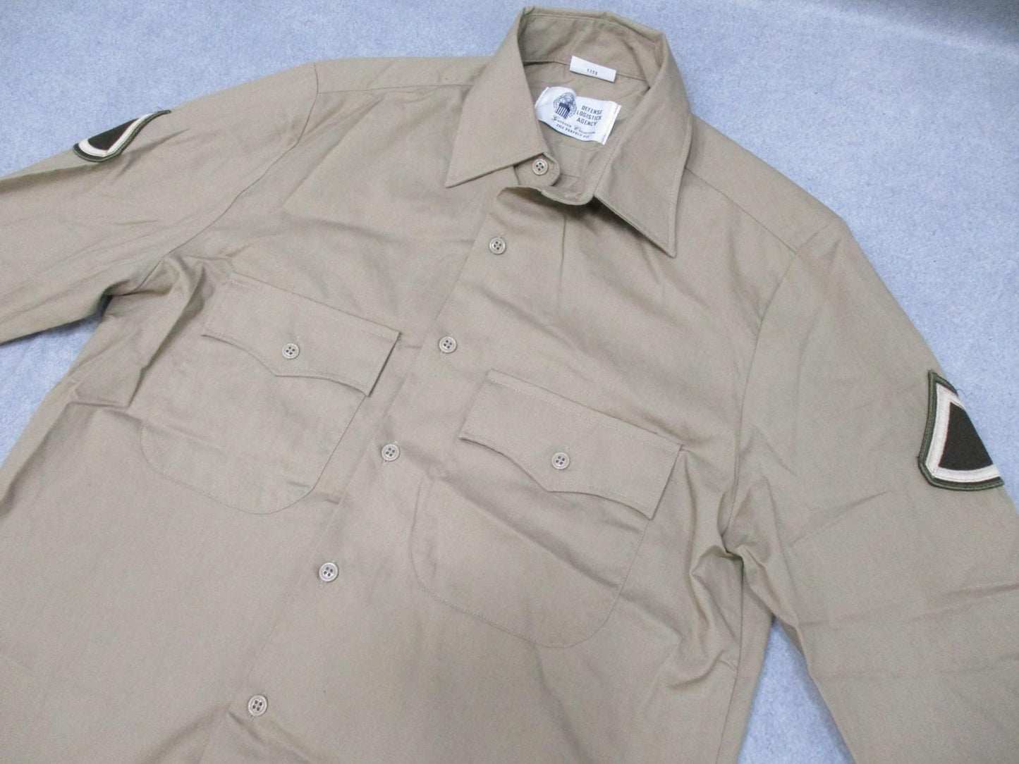 US Army AGSU Men's Dress Shirt Heritage Tan Long Sleeve Size 16-32/33 - Centex Military Gear