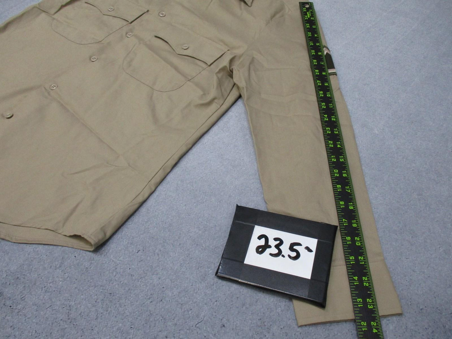 US Army AGSU Men's Dress Shirt Heritage Tan Long Sleeve Size 16-32/33 - Centex Military Gear