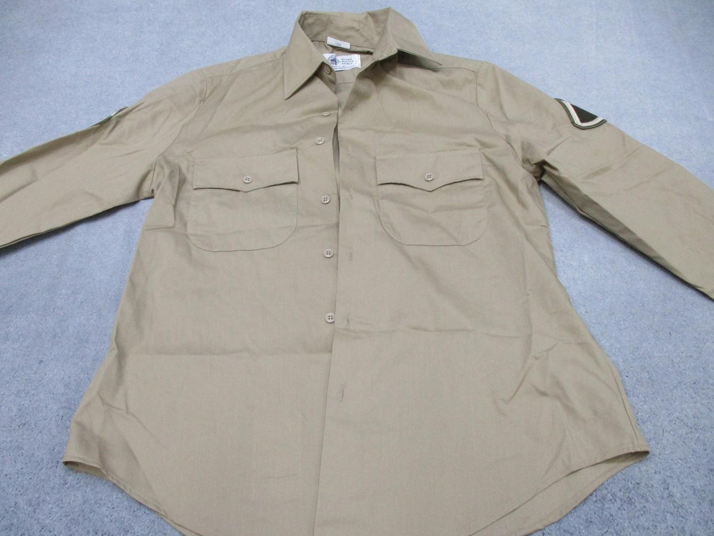 US Army AGSU Men's Dress Shirt Heritage Tan Long Sleeve Size 16-32/33 - Centex Military Gear