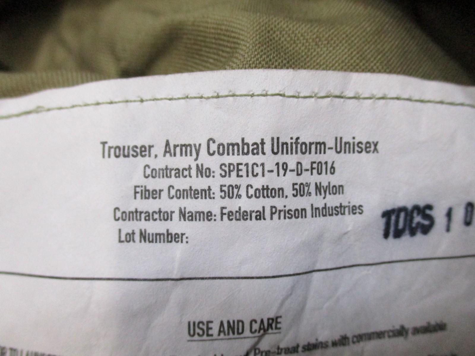 New Army Combat Uniform ACU Trousers Scorpion OCP Small-Long Unisex Pants 50/50 - Centex Military Gear