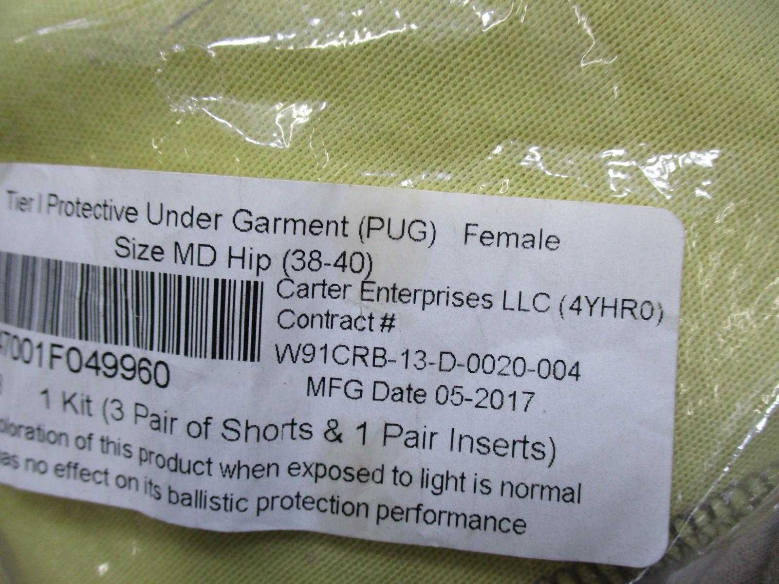 BLAST PANTY Tier I Protective Under Garment PUG Female MD Hip Shorts Kit - Centex Military Gear