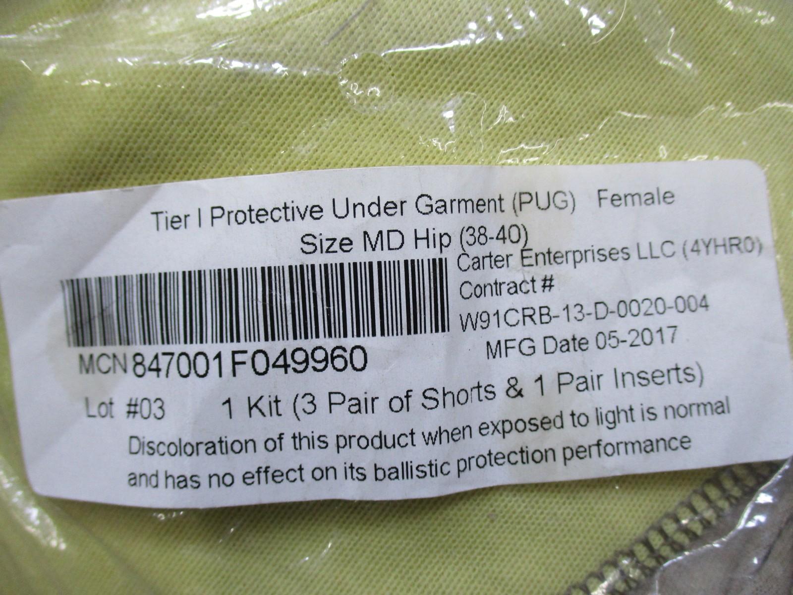 BLAST PANTY Tier I Protective Under Garment PUG Female MD Hip Shorts Kit - Centex Military Gear