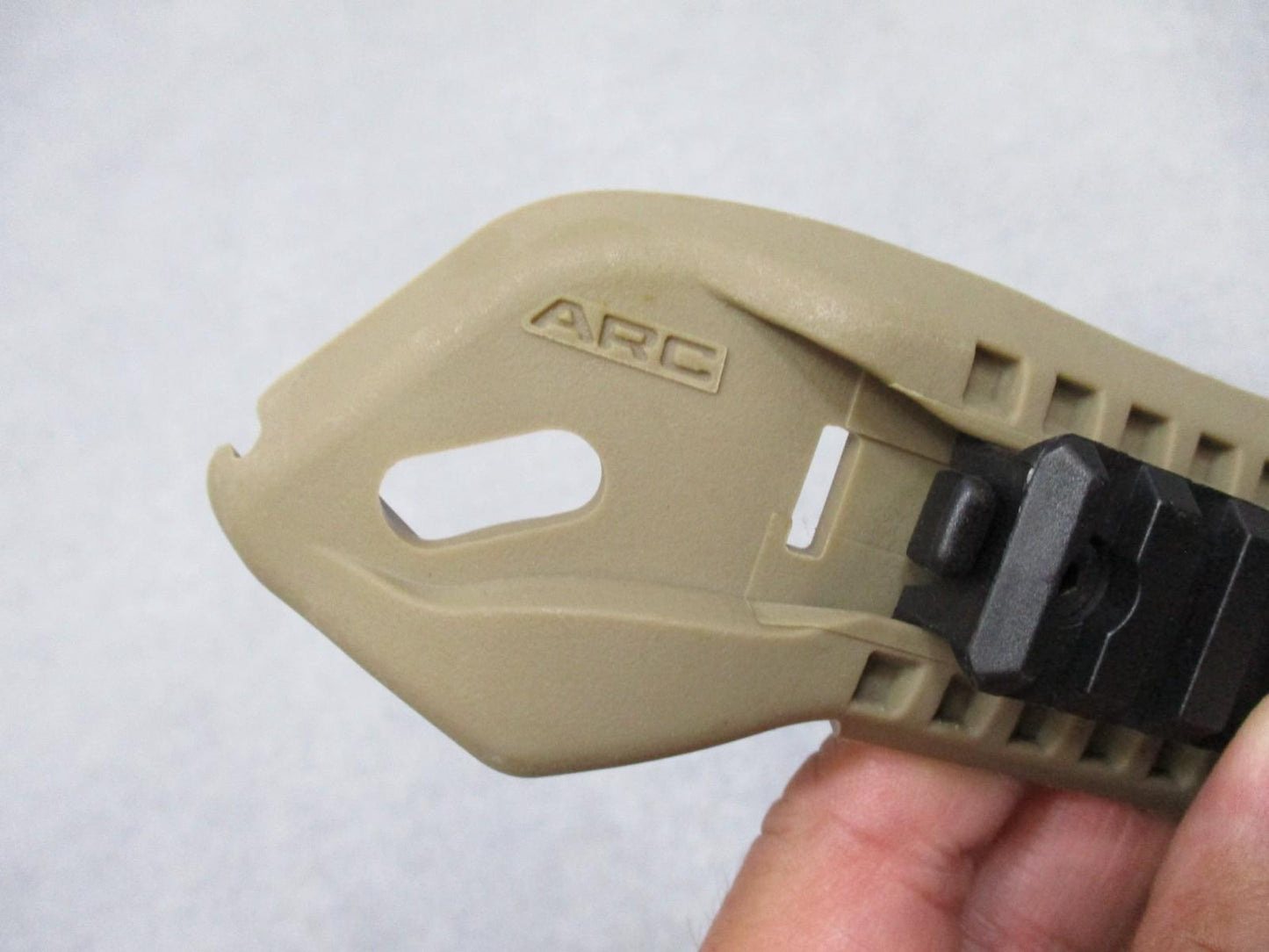 GENUINE OPS-CORE ARC HELMET RAIL w. PICATINNY (1) LEFT SIDE MEDIUM ACH COYOTE - Centex Military Gear