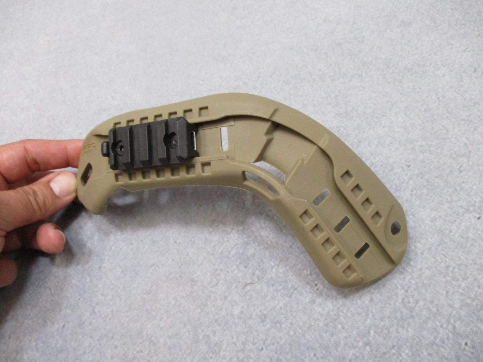 GENUINE OPS-CORE ARC HELMET RAIL w. PICATINNY (1) LEFT SIDE MEDIUM ACH COYOTE - Centex Military Gear