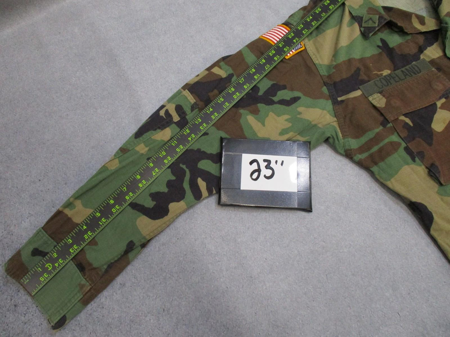 US Army Woodland Camo Hot Weather Combat Shirt Medium-Short BDU Top - Centex Military Gear
