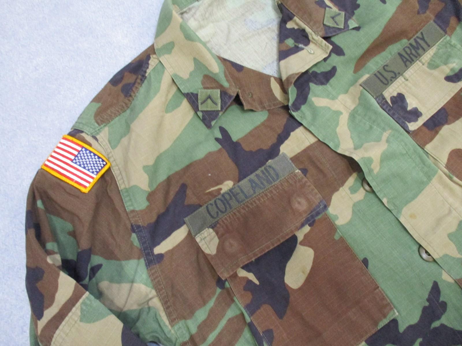 US Army Woodland Camo Hot Weather Combat Shirt Medium-Short BDU Top - Centex Military Gear