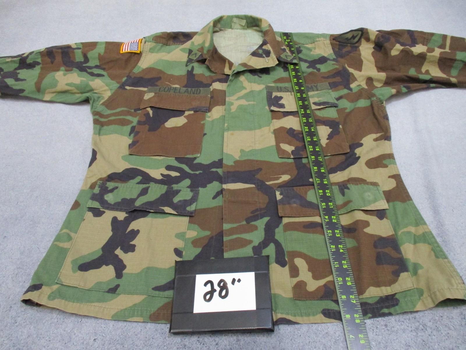 US Army Woodland Camo Hot Weather Combat Shirt Medium-Short BDU Top - Centex Military Gear