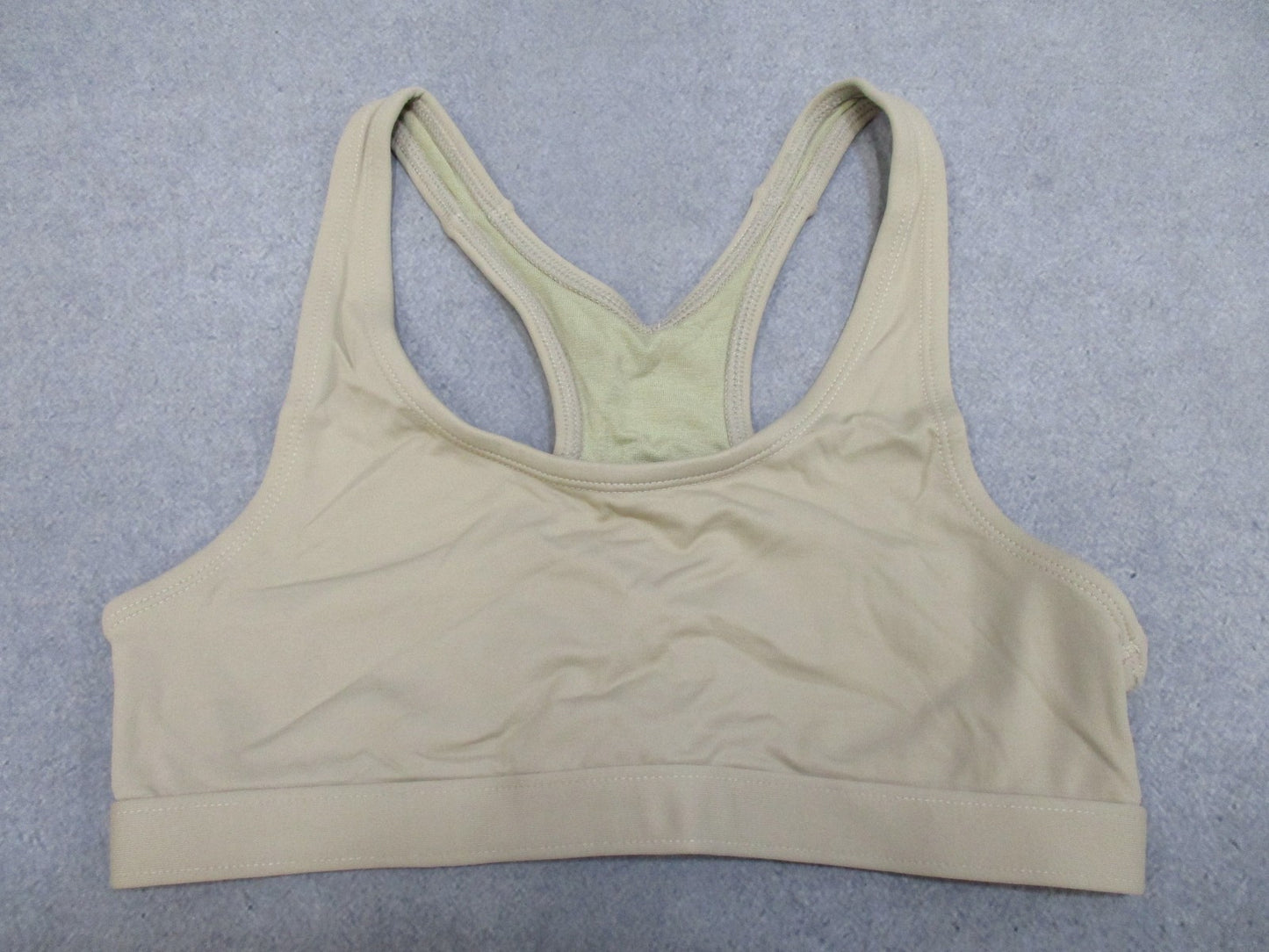 Army KAOS Women's Sports Bra Racerback Tan Size M Made in USA Moisture-Wicking - Centex Military Gear