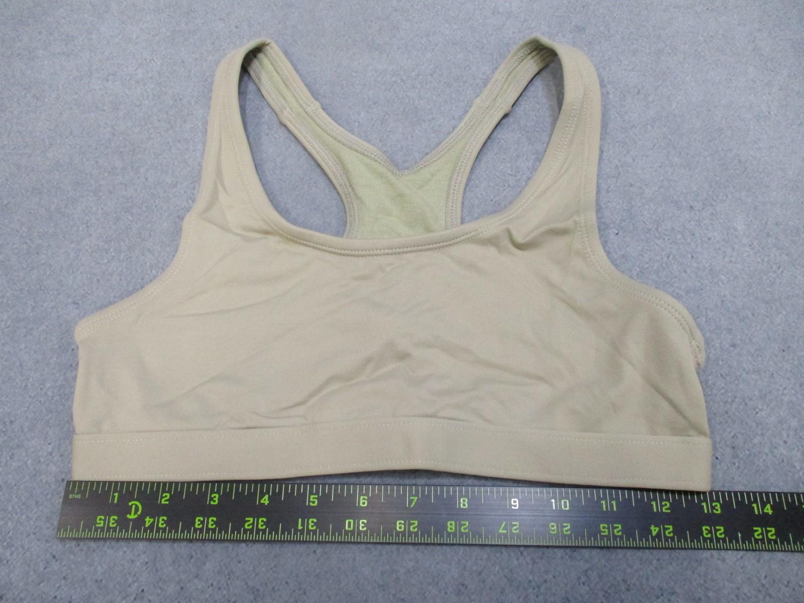Army KAOS Women's Sports Bra Racerback Tan Size M Made in USA Moisture-Wicking - Centex Military Gear