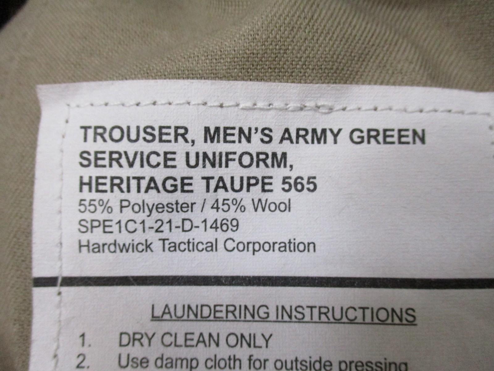 US Army AGSU Men's Trousers 34x28 Heritage Service Dress Uniform Pinks & Greens - Centex Military Gear