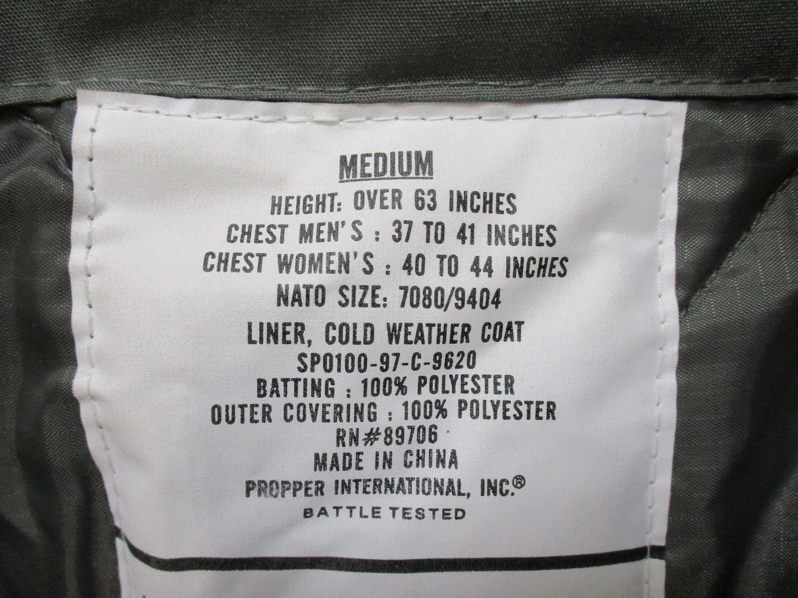 Propper ACU Digital Camo Cold Weather Coat Jacket Medium Regular Insulated Liner - Centex Military Gear