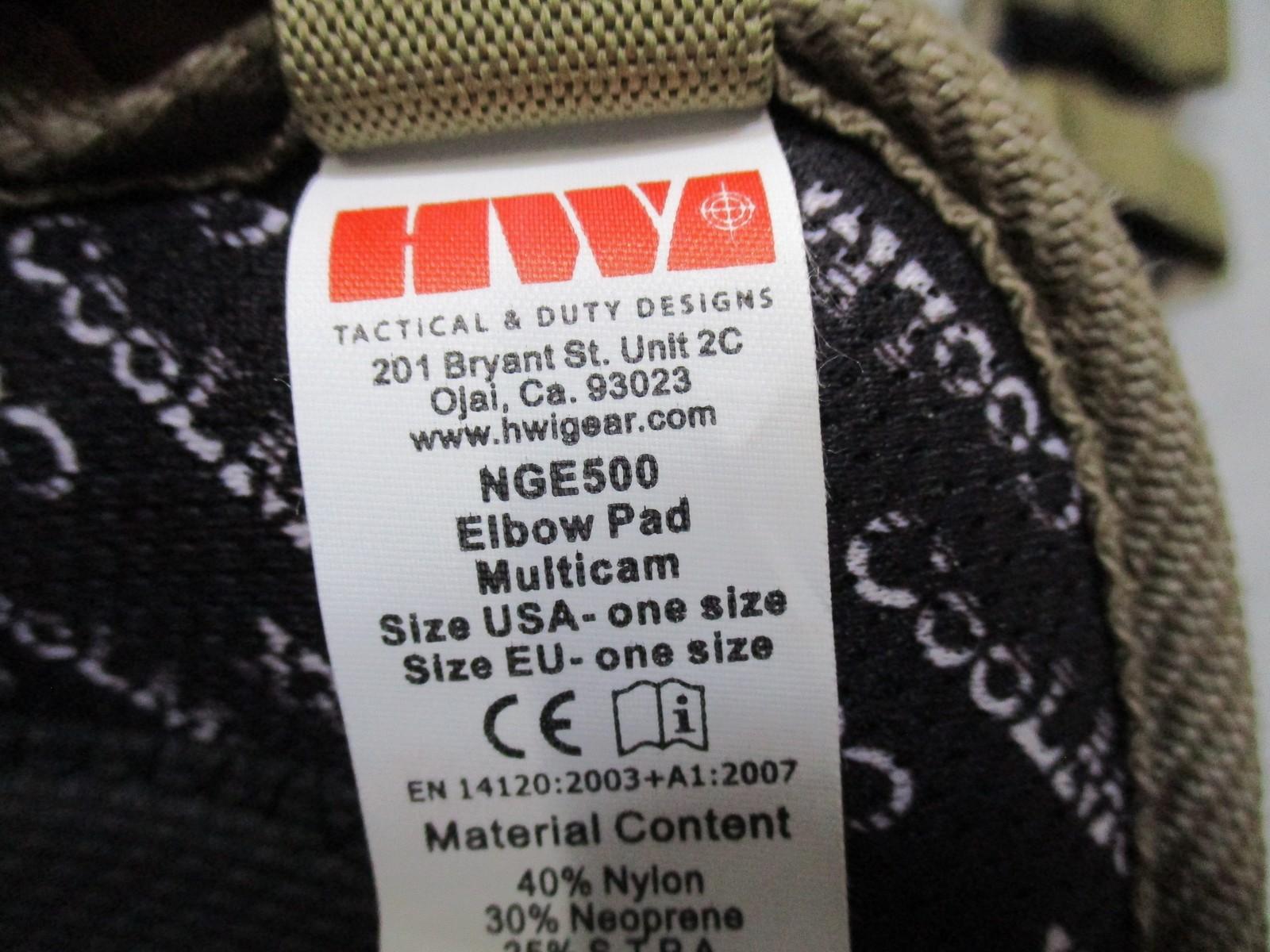 HWi Gear NGK500 Knee Elbow Pads Multicam Tactical Duty One Size Set of 4 - Centex Military Gear