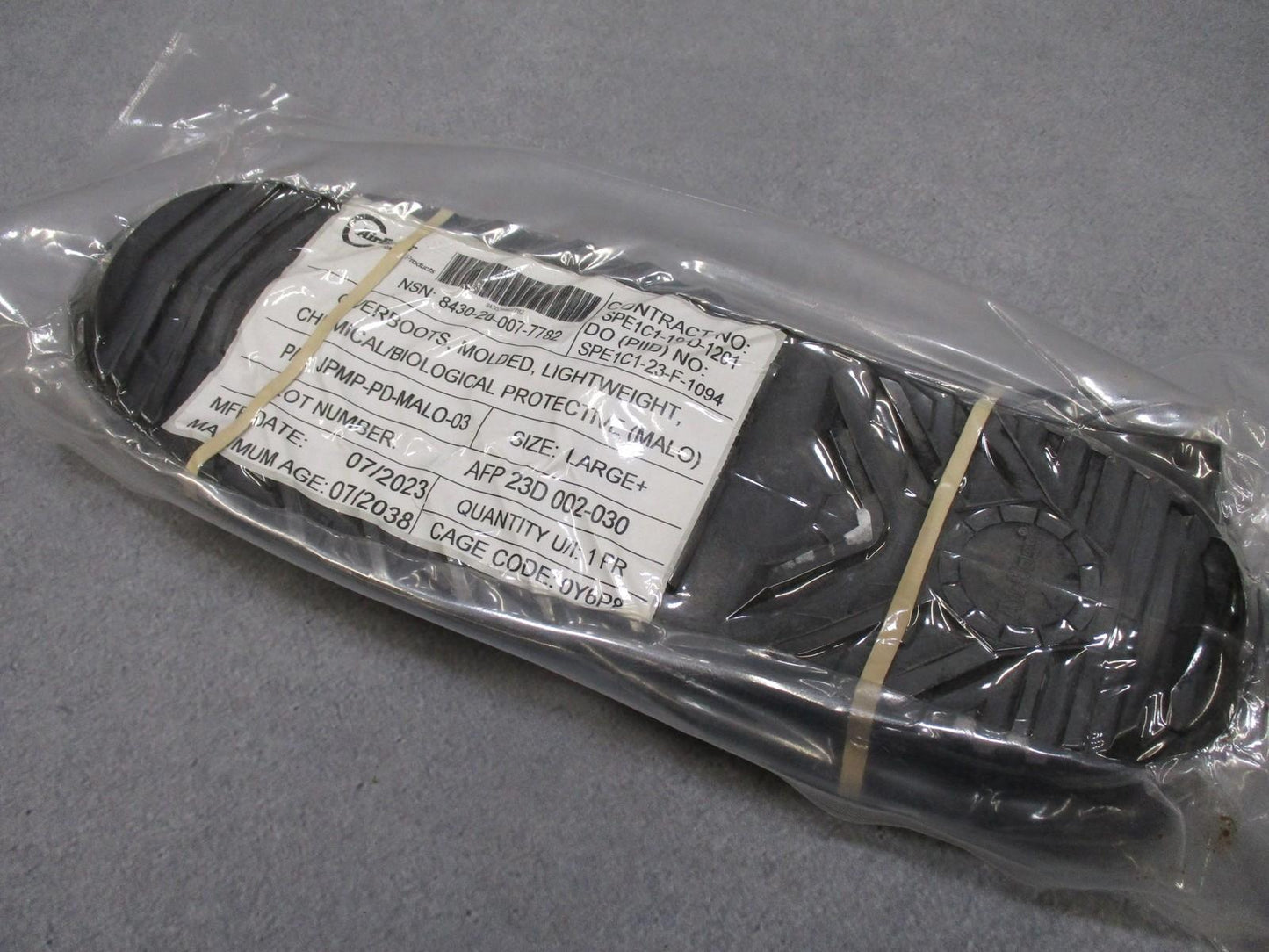 AirBoss Overboots Molded Lightweight Chemical Biological Protective Large+ - Centex Military Gear