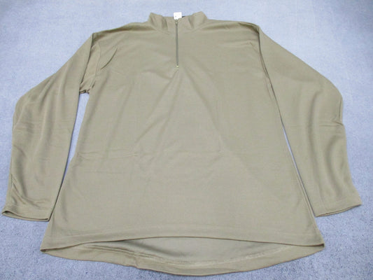 Army Advantage Wear & Gear Mid-Weight Thermal Zip Top Men's 2XL Tan 499/Coyote