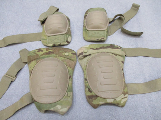 USGI Army McGuire-Nicholas Tactical Knee Pads Elbows Multi-Cam Used - Excellent - Centex Military Gear