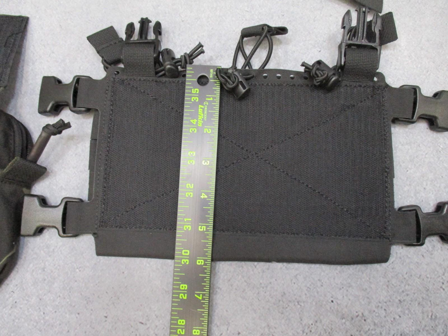 Modular Tactical Chest Rig / Black Placard System w/ Dangler Pouch Multicam Blk - Centex Military Gear