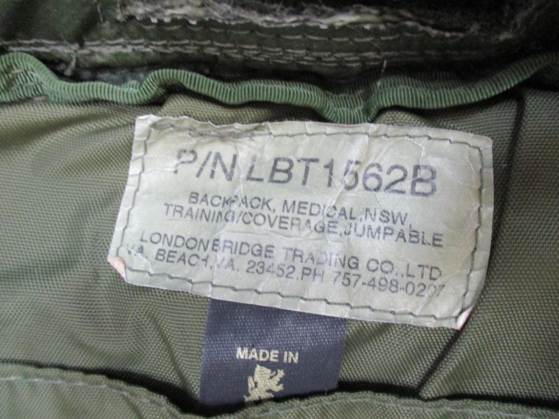 London Bridge Trading LBT-1562B Medical Backpack Jumpable Tactical Olive Drab - Centex Military Gear