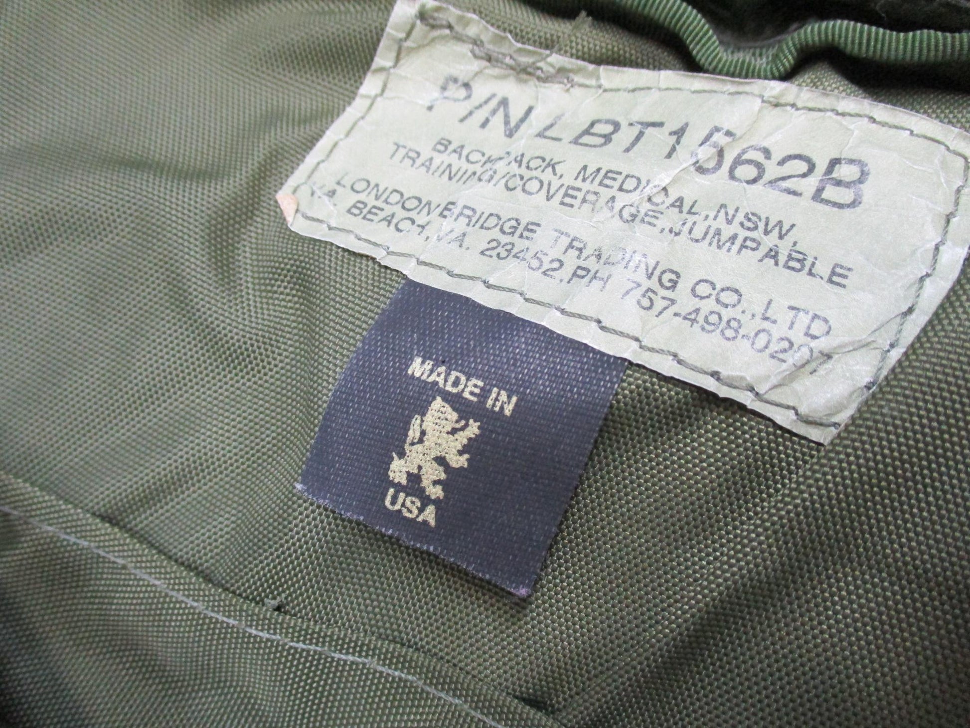 London Bridge Trading LBT-1562B Medical Backpack Jumpable Tactical Olive Drab - Centex Military Gear