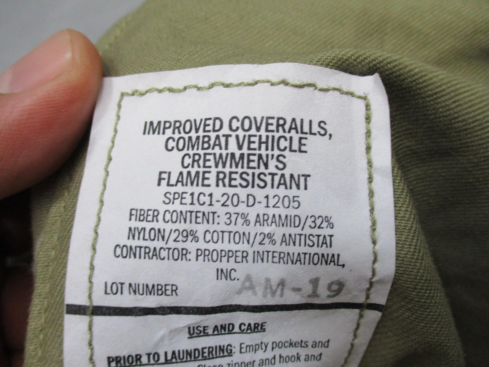 US ARMY CVC Flame Resistant Coveralls Combat Vehicle Crewmen's OCP Large-Regular - Centex Military Gear