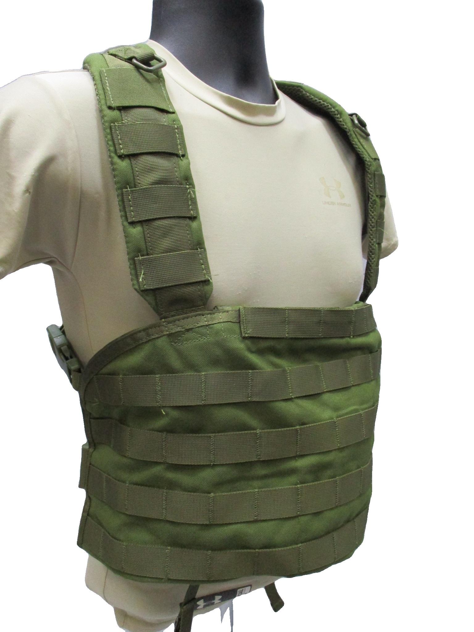Condor Rhodesian Style Chest Rig OD Green MOLLE Tactical Plate Carrier Harness - Centex Military Gear