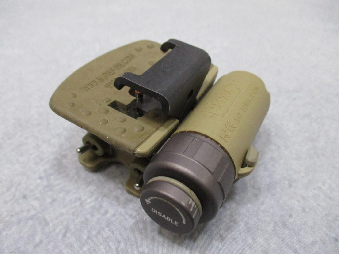 SureFire HL1-C-TN Helmet Light White/Red IR Strobe ACH/MICH Mount Tan Used - Centex Military Gear