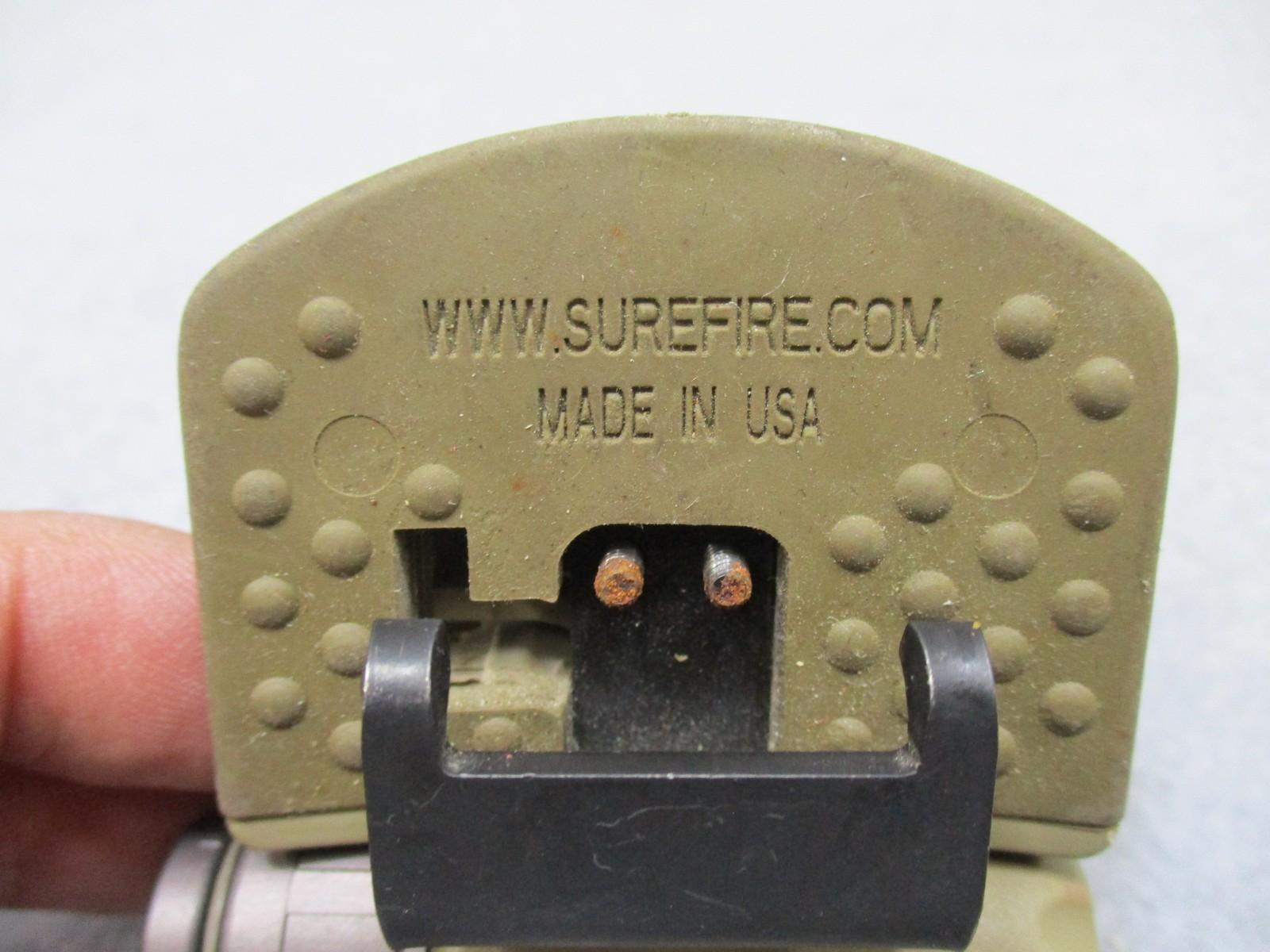 SureFire HL1-C-TN Helmet Light White/Red IR Strobe ACH/MICH Mount Tan Used - Centex Military Gear