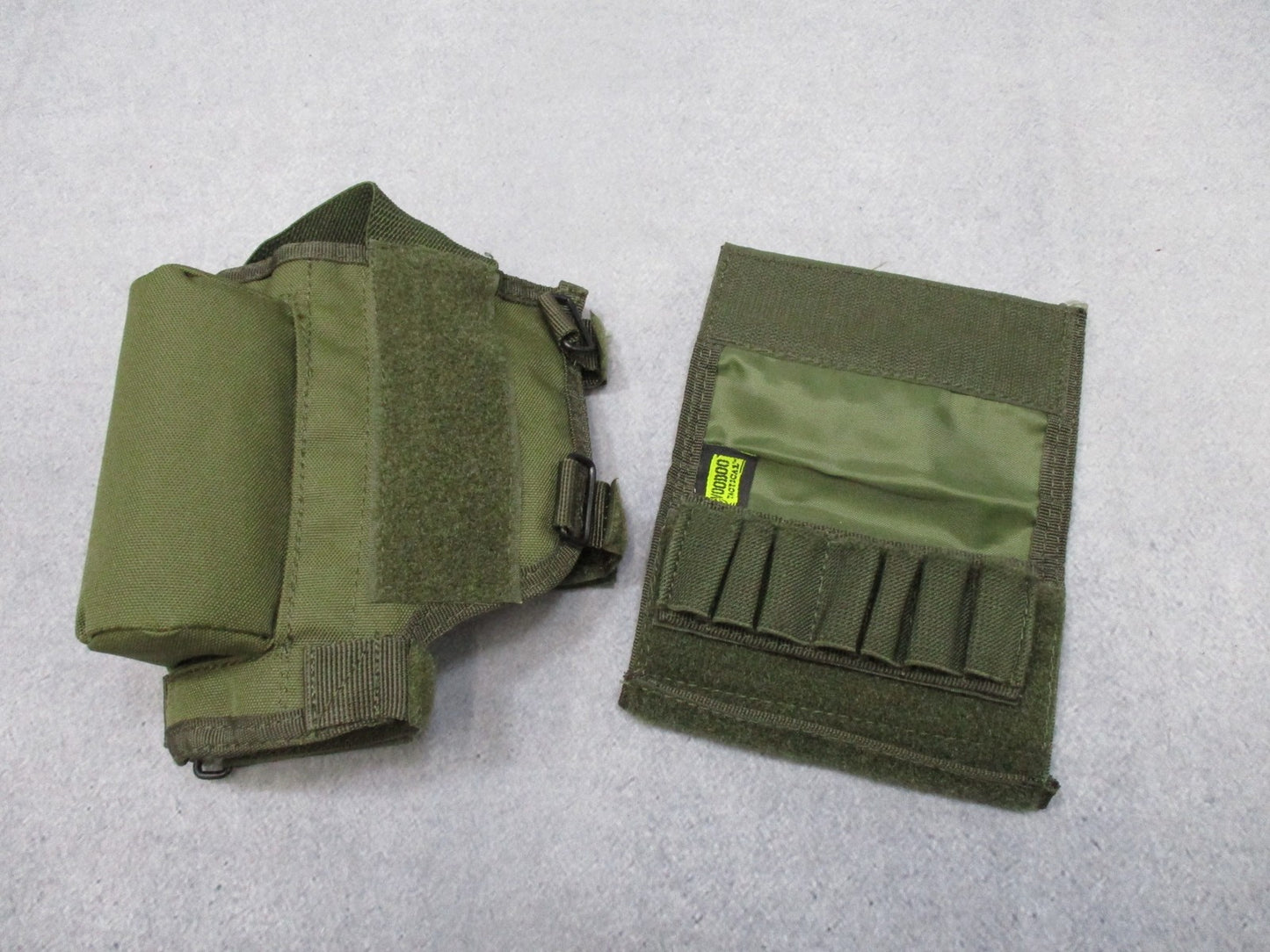 Voodoo Tactical Olive Drab Buttstock Cheek Rest Combo w/ Cartridge Loops - Centex Military Gear