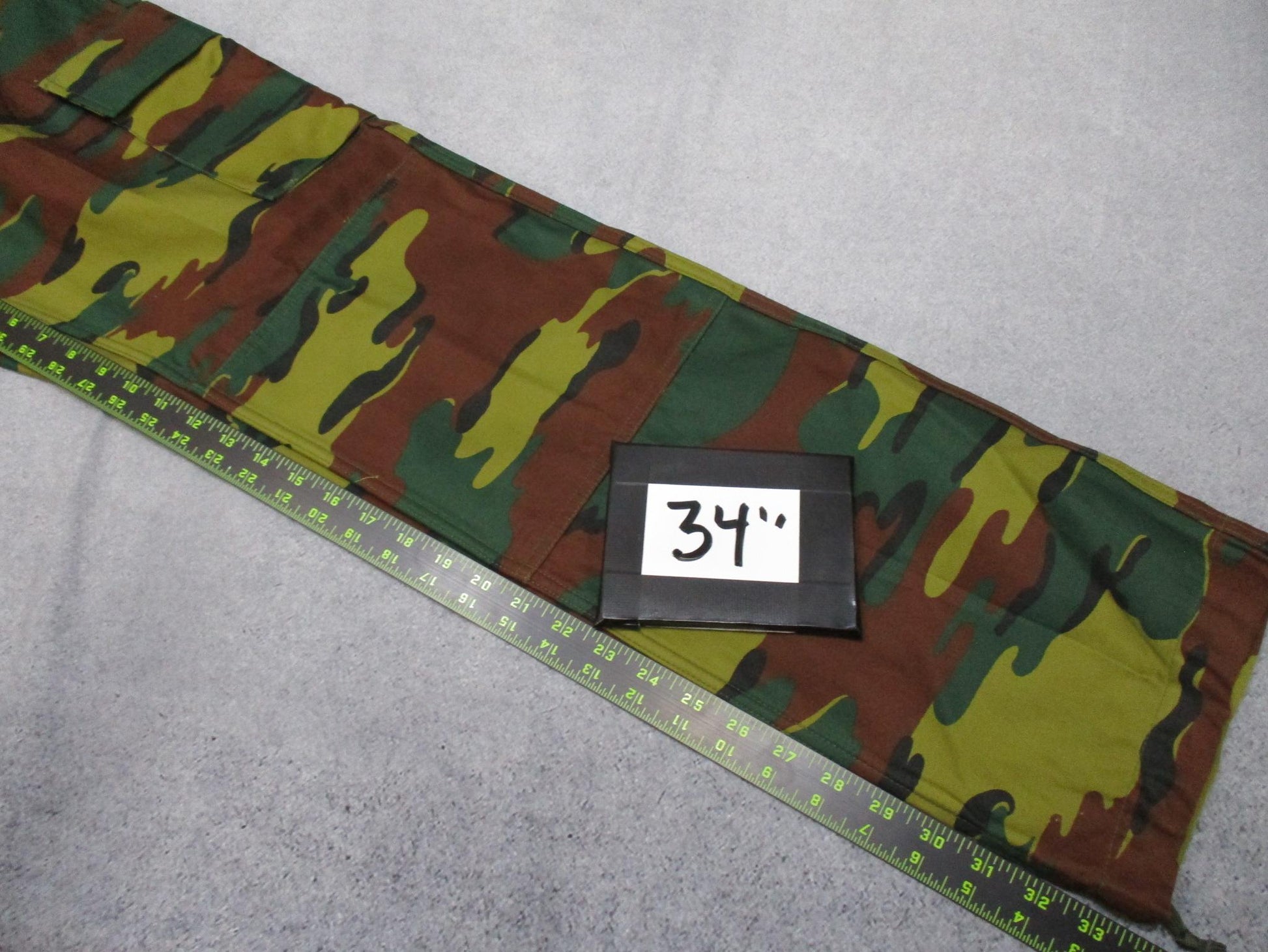 Original Belgian Army Field Combat Trousers – Ripstop – Jigsaw – Medium Long - Centex Military Gear