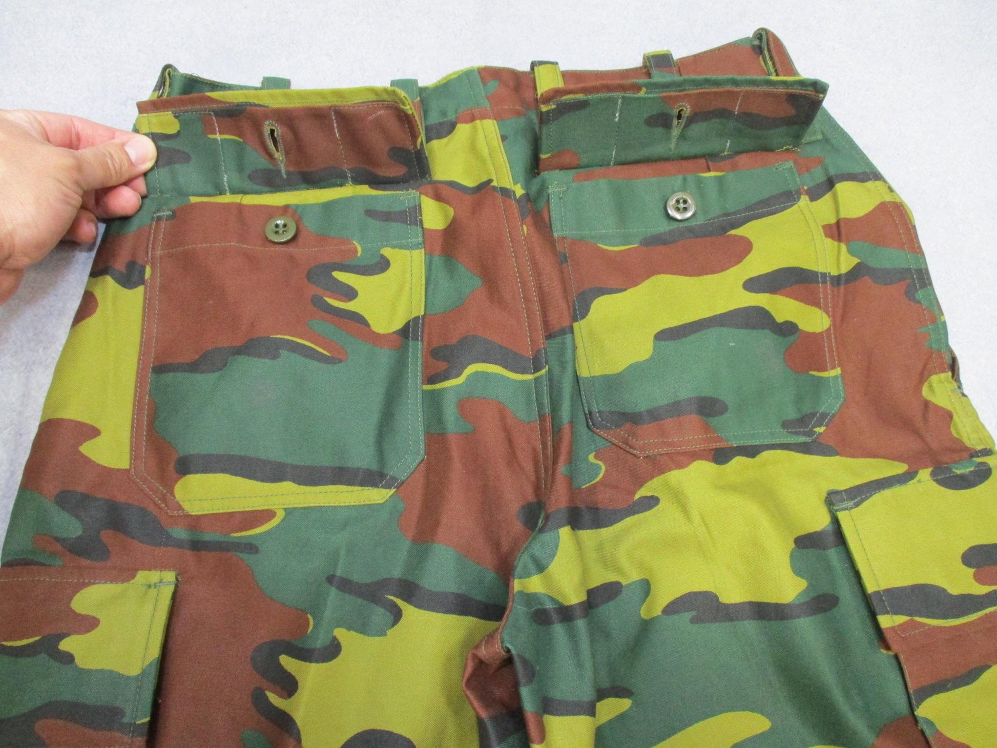 Original Belgian Army Field Combat Trousers – Ripstop – Jigsaw – Medium Long - Centex Military Gear