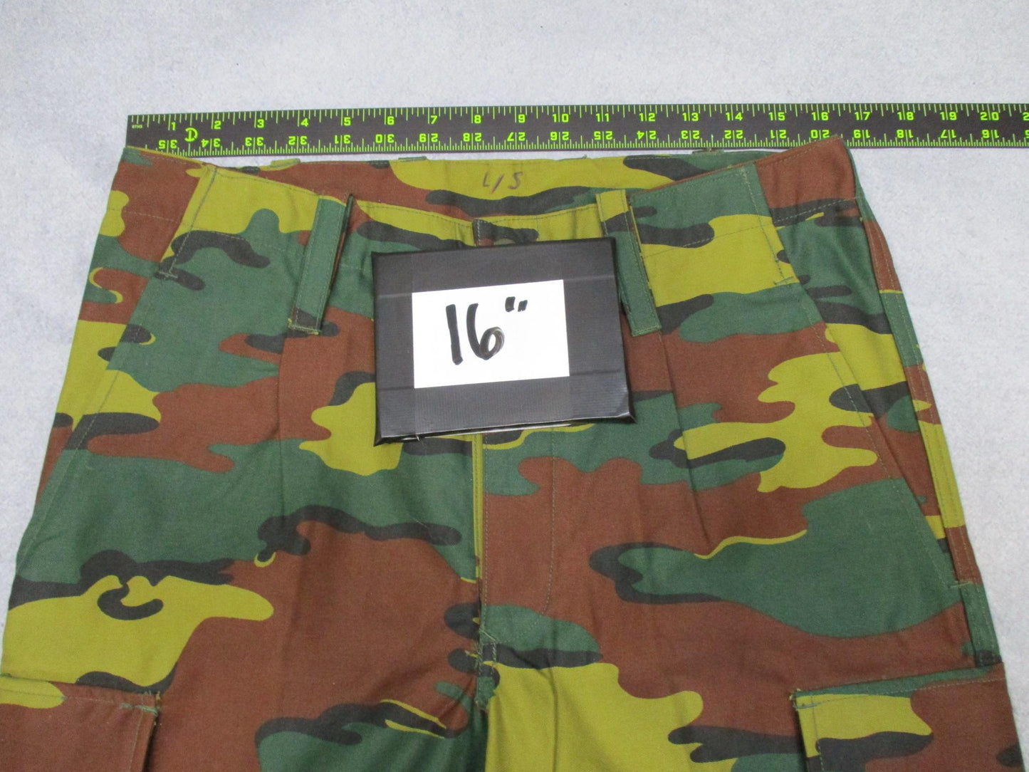 Original Belgian Army Field Combat Trousers – Ripstop – Jigsaw – Medium Long - Centex Military Gear