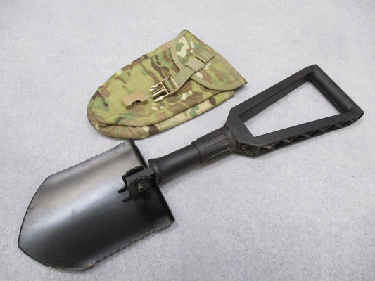 Gerber E-Tool Folding Shovel Camping Entrenching Tool w/ MOLLE Pouch Serrated - Centex Military Gear