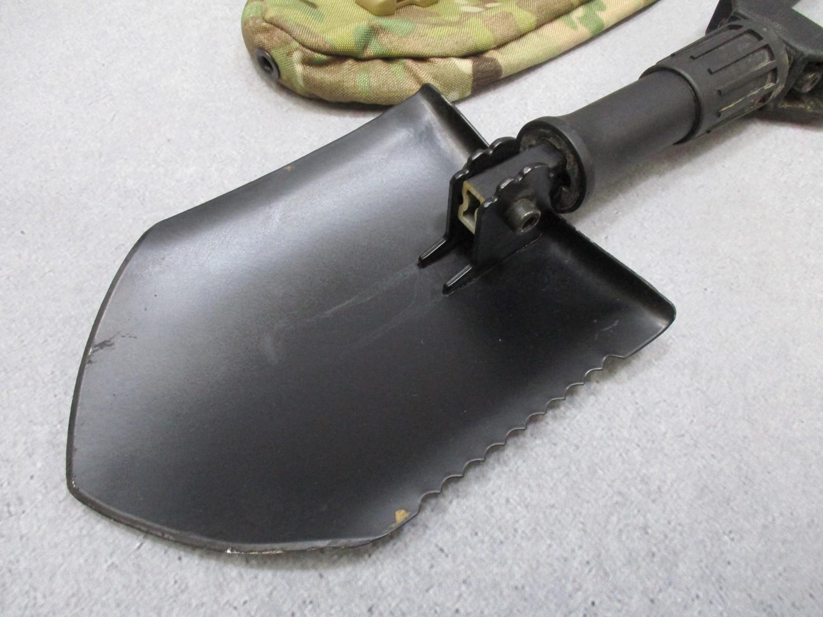 Gerber E-Tool Folding Shovel Camping Entrenching Tool w/ MOLLE Pouch Serrated - Centex Military Gear