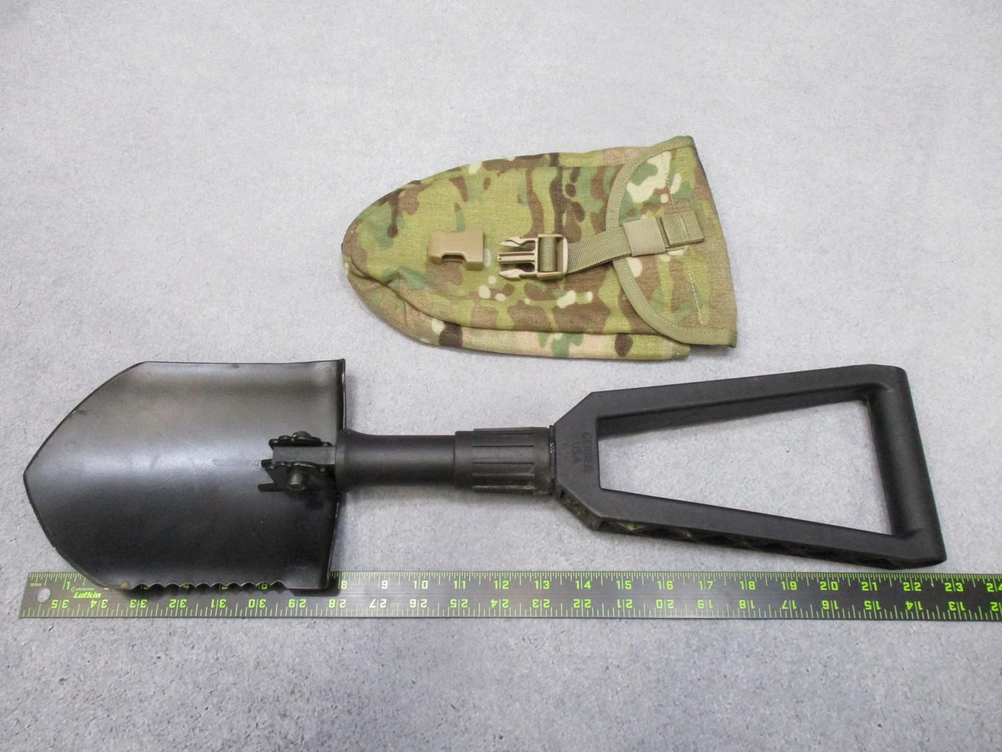 Gerber E-Tool Folding Shovel Camping Entrenching Tool w/ MOLLE Pouch Serrated - Centex Military Gear