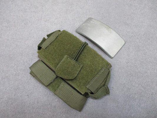 Tactical Helmet Counterweight Pouch w/ Weight – Fits High Cut Helmets – GREEN - Centex Military Gear