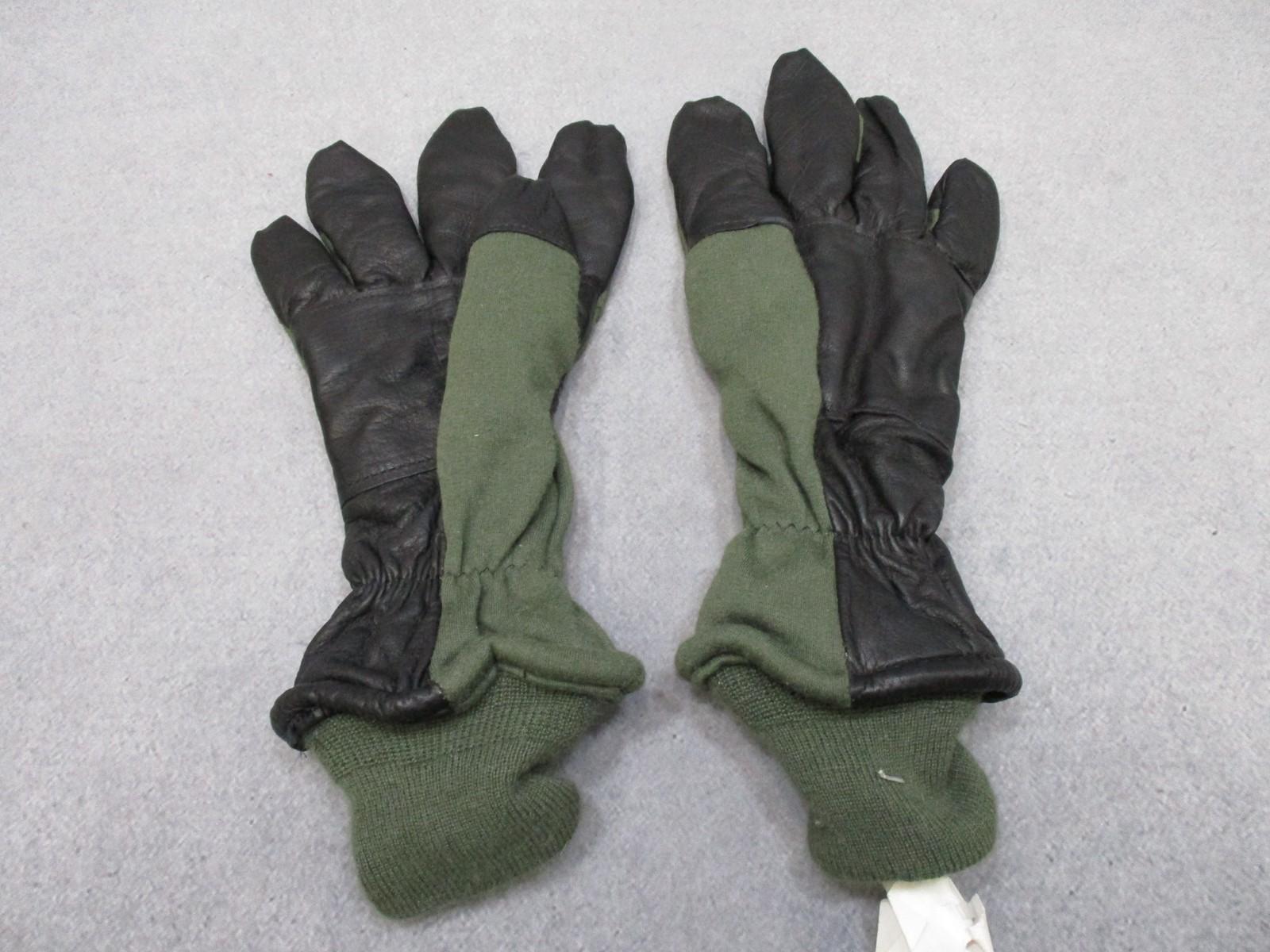 US Military HAU-15/P Intermediate Cold Flyer's Gloves Size 9 Leather Fabric - Centex Military Gear