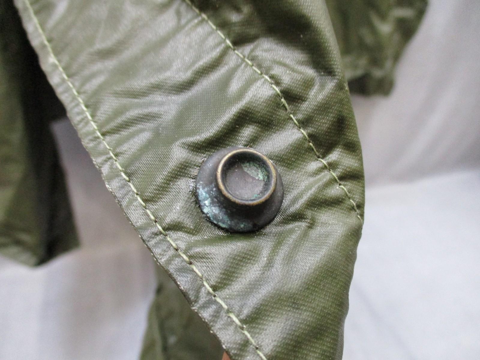 Military Rubberized Rain Poncho Cape Olive Drab Shelter Half Style Drawstring - Centex Military Gear