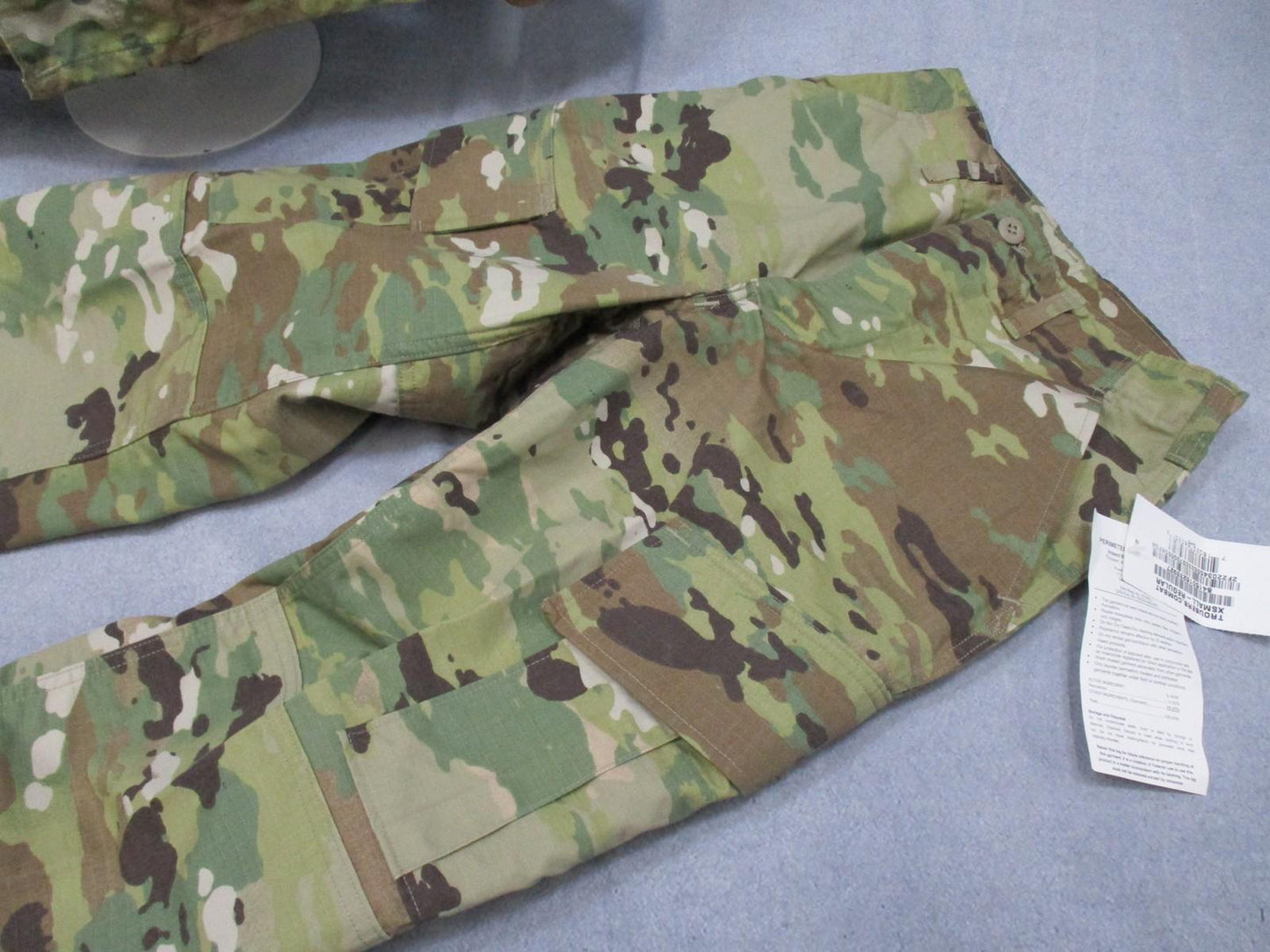 Centex Military Gear Army Combat Uniform ACU jacket and pants set in MultiCam Scorpion OCP for XS-Regular size.