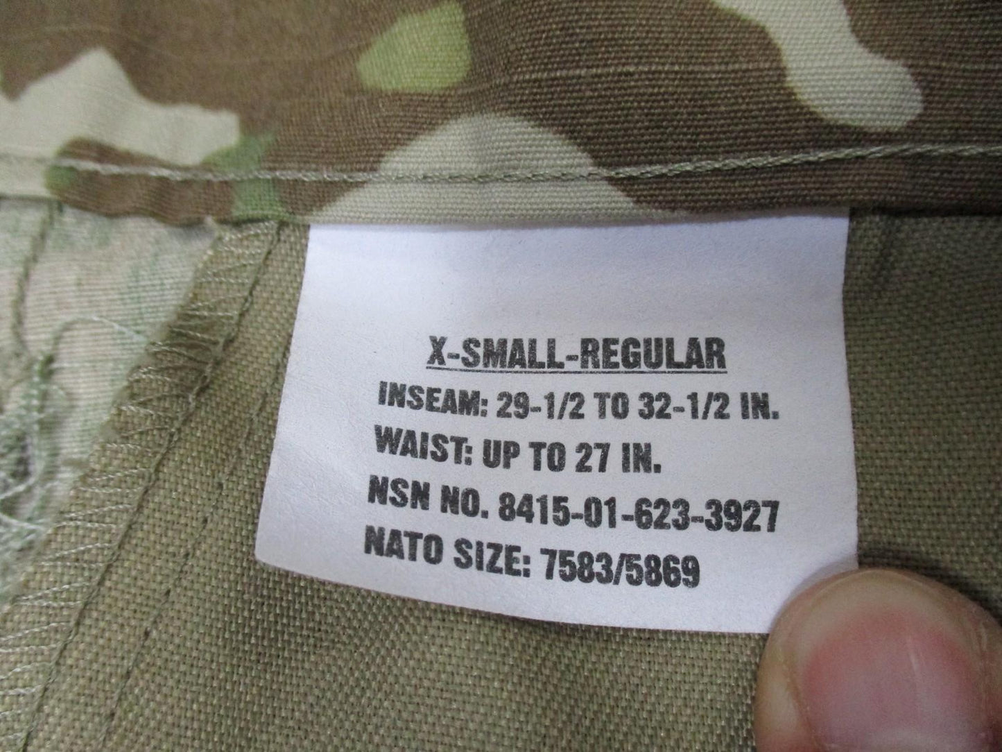 Centex Military Gear Army Combat Uniform ACU Jacket and Pants Set in MultiCam Scorpion OCP, size XS-Regular.