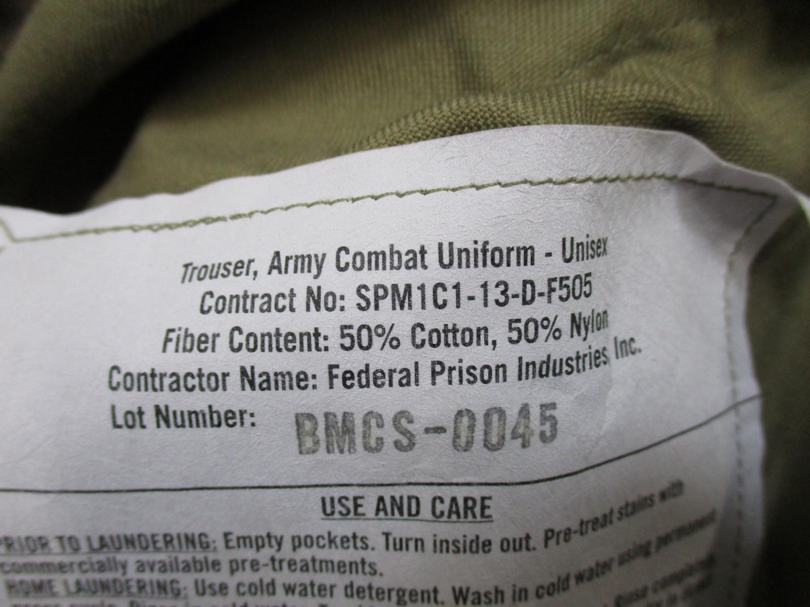 Centex Military Gear Army Combat Uniform ACU Jacket and Pants Set in MultiCam Scorpion OCP, size XS-Regular.