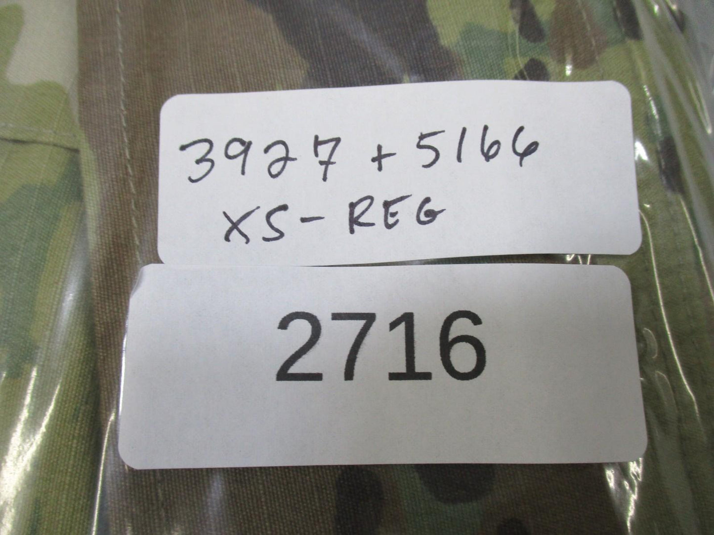 Centex Military Gear Army Combat Uniform ACU jacket and pants set in MultiCam Scorpion OCP, size XS-Regular.