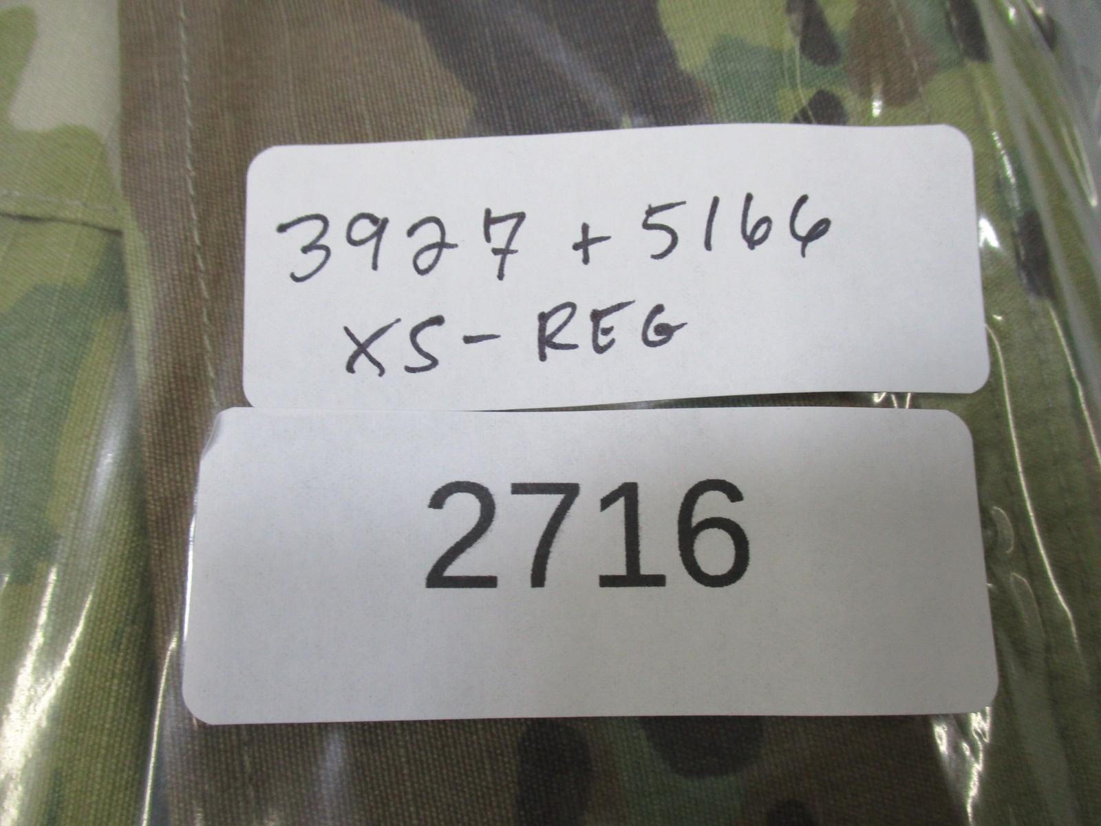 Centex Military Gear Army Combat Uniform ACU jacket and pants set in MultiCam Scorpion OCP, size XS-Regular.