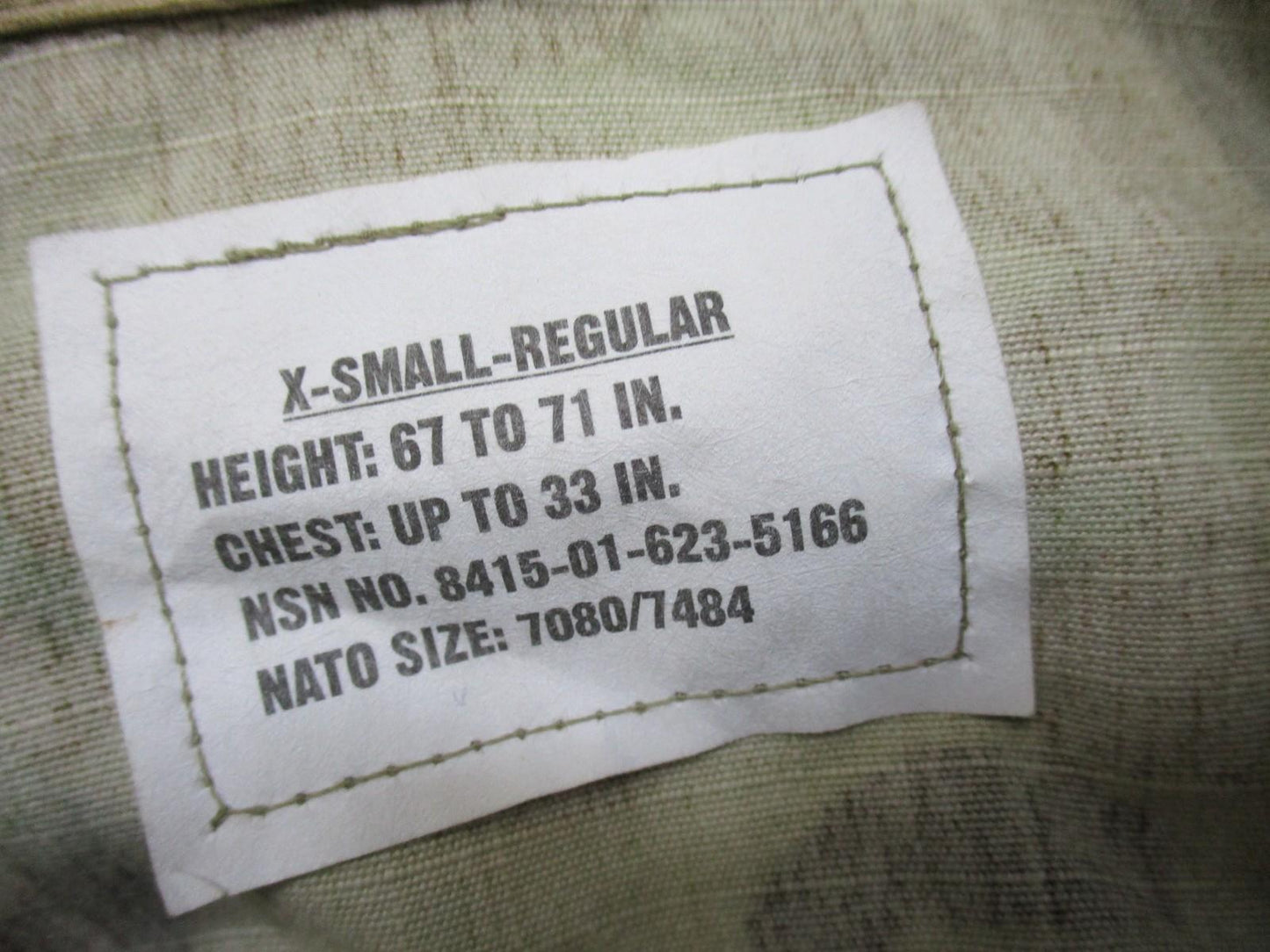 Centex Military Gear Army Combat Uniform ACU jacket and pants set in MultiCam Scorpion OCP, size XS-Regular.