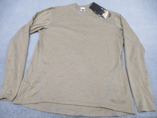 Army Massif Hot Johns Crew V2 Flame Resistant Nomex Long Sleeve Shirt - Tan - L