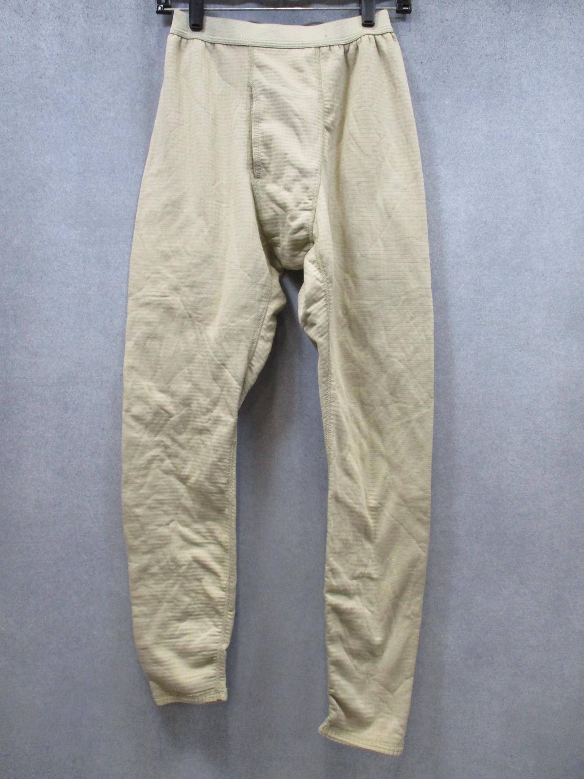 ECWCS GEN III thermal waffle pants in small-regular, designed for cold weather, US Army issue by Centex Military Gear.