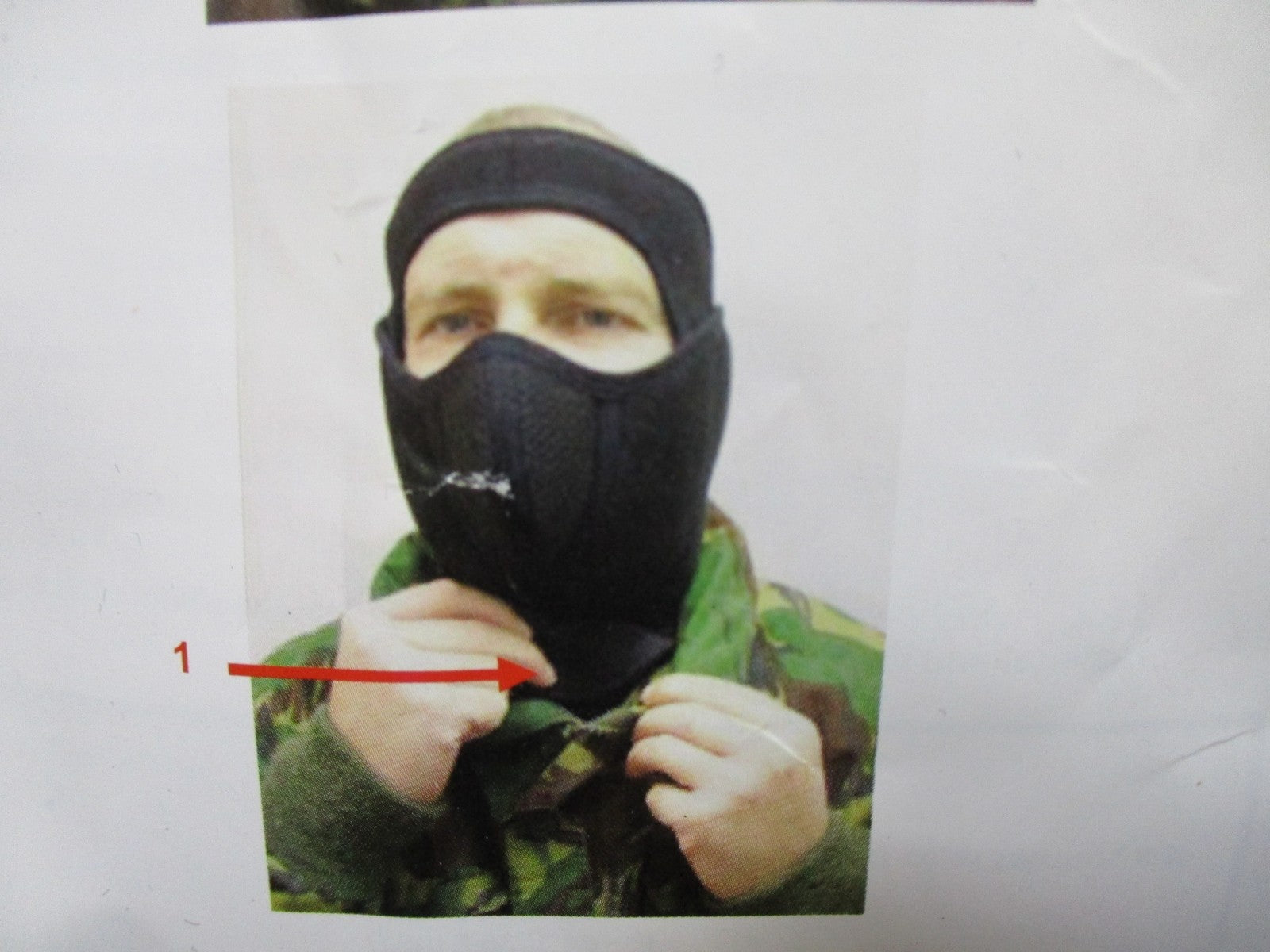Black neoprene UTM 69-0304 protective facemask by Centex Military Gear, ideal for skiing and tactical use.