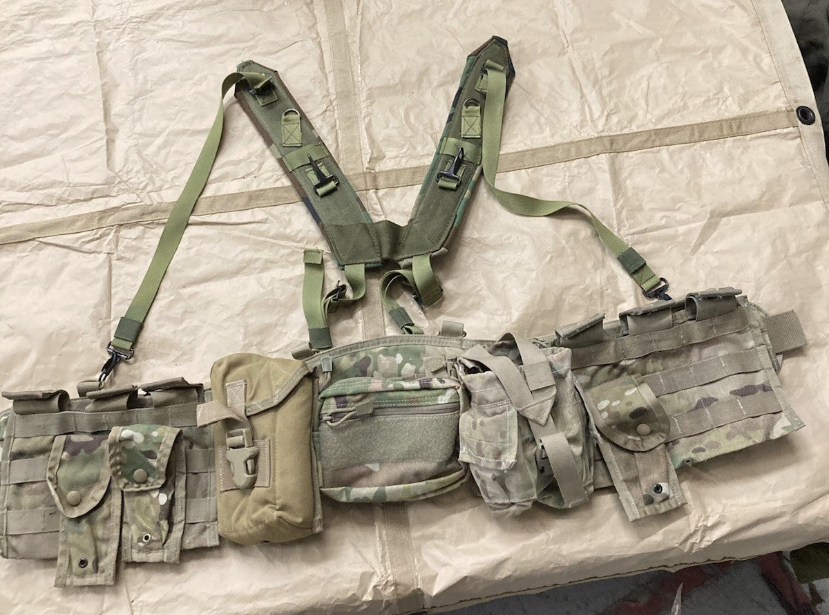 Centex Military Gear OCP Multicam tactical duty belt set with jungle rig and USGI-style Condor belt for military use