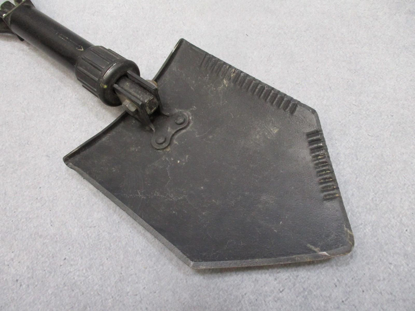 Centex Military Gear Ames folding shovel with pouch, serrated edge, U.S. military camping and hiking E-Tool for outdoor use.